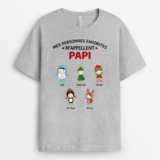 0520AFR2 Cadeau Personnalise T shirt Petits Enfants Mamie Noel_b6ee19df 65d5 472c b932 61f41fc0d756