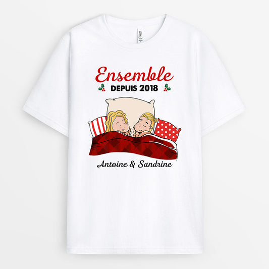 0537AFR1 Cadeau Personnalise T shirt Ensemble Depuis Amoureux Couples_368003c8 ea9c 40ad a9e6 7e6578c72861