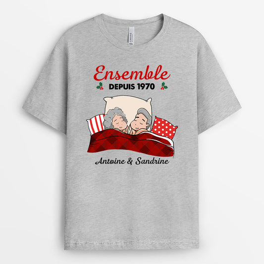 0537AFR2 Cadeau Personnalise T shirt Ensemble Depuis Amoureux Couples_8f8a6b05 5c62 4fc2 86ca c9efdff740e7