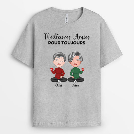 0574AFR2 Cadeau Personnalise T shirt Meilleures Amies Noel_ce636198 22bd 408f aebd f50e563055d8