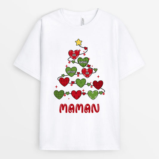 0588AFR2 Cadeau Personnalise T shirt Maman Mamie Noel_b925c0e3 d029 4e65 b51d 65b45974ab31
