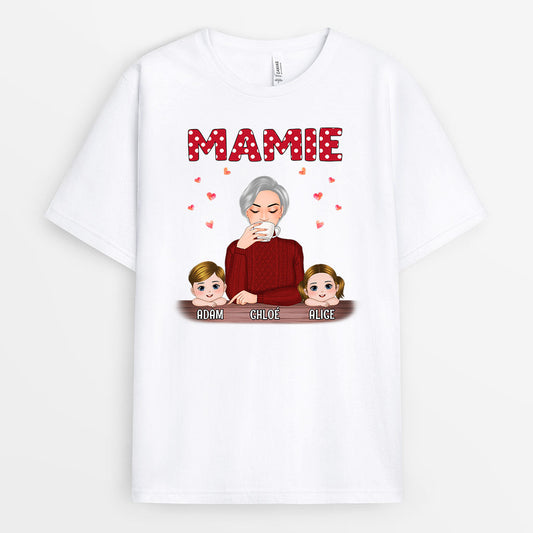 0701Afr1 Cadeau Personnalise T shirt Coeurs Mamie Maman Fetes DesMeres_daedbbda 20aa 44bf b6f1 da677601d74a