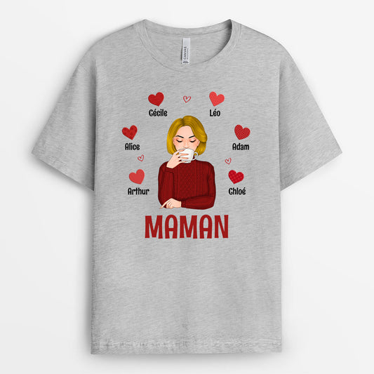 0744AFR2 Cadeau Personnalise T shirt Coeur Mamie Maman_43b9a111 3f58 4a98 ac57 d39cf629c873