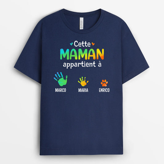 0748AFR3 Cadeau Personnalise T shirt Mamie Maman_9b917b7d f839 4898 a808 fa8ddbbe641c