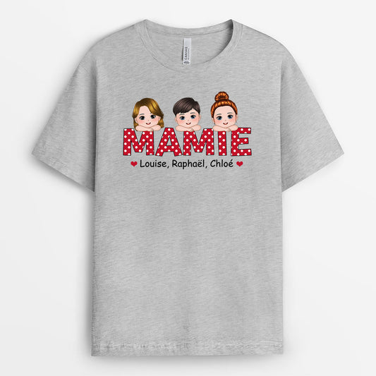 0762AFR1 Cadeau Personnalise T shirt Enfants Maman Mamie_5bdd9964 4d0a 4081 b996 6060788294ce