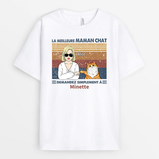 0774A298DFR2 Cadeau Personnalise T shirt Chat Amoureux des Chats_0d7c7140 647b 446c 9f8b 3bf349a57563