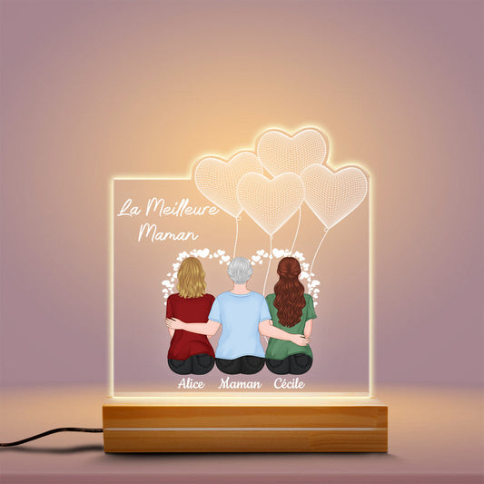 0778FR2 Cadeau Personnalise Lampe LED 3D Bonheur Mamie Maman_93d7d7ee c62d 4394 a18e 606866bb10aa