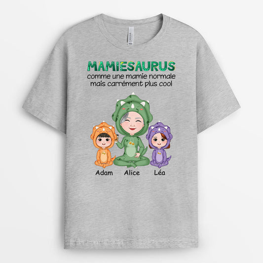 0791AFR2 Cadeau Personnalise T shirt Dinosaures Mamie Maman_803bc496 f25e 4384 93da e92b0de0d594
