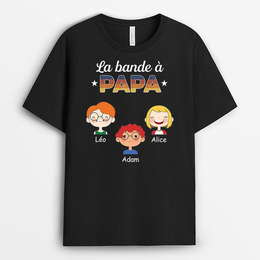 0793AFR1 Cadeau Personnalise T shirt Bande Papa Papi_008e9686 a22f 492a aa3e c789829b7a0d