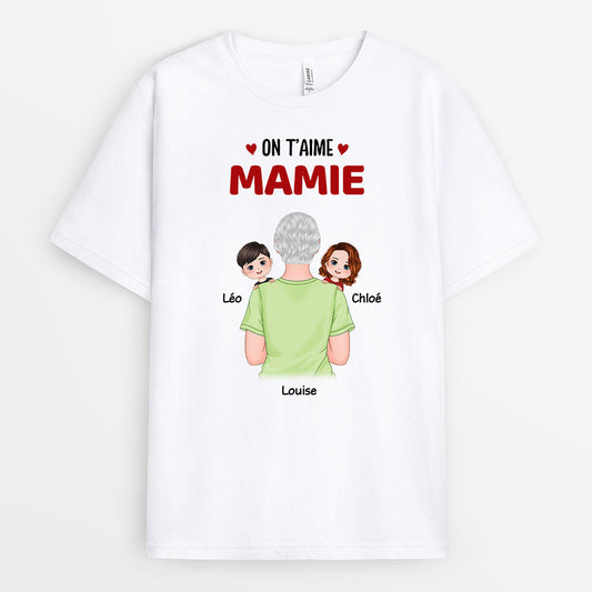 0830AFR1 Cadeau Personnalise T shirt On T Aime Maman Mamie_55d513a0 9287 4c5a a1b8 eba9b8cc9bf9