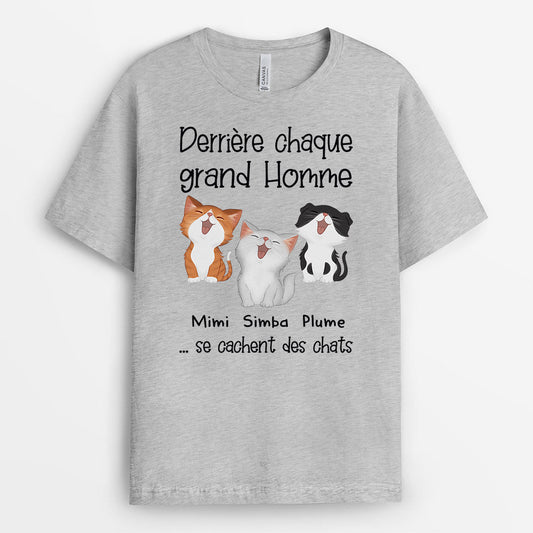 0839AFR2 Cadeau Personnalise T shirt Chat Amoureux des Chats_37884ecc 16cf 466c a089 460c894a7f6e