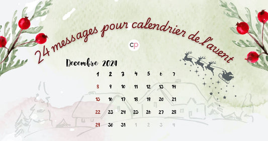 24 messages pour calendrier de l'avent