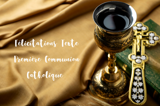 Parfaites Félicitations Texte Première Communion Catholique
