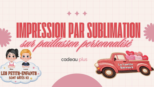 Impression par sublimation sur paillasson personnalise