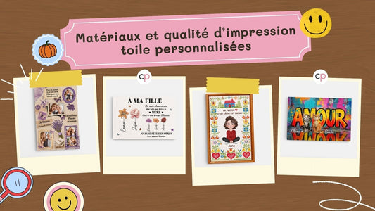Materiaux et qualite d'impression toile personnalisee