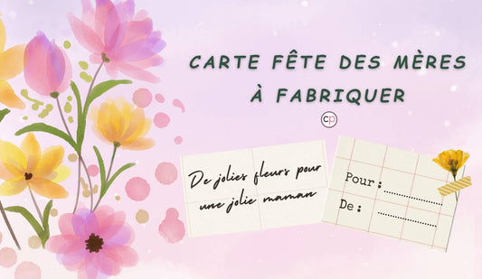 Carte Fête Des Mères À Fabriquer