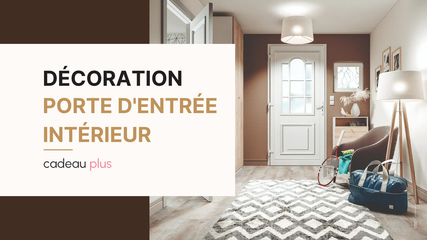 décoration porte d'entrée intérieur 