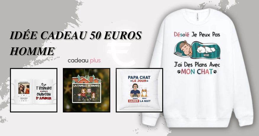 idée cadeau 50 euros homme