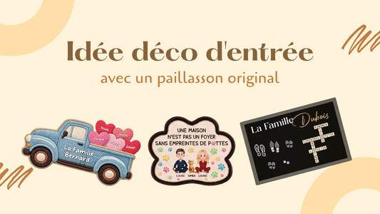 idée déco d'entrée avec paillasson