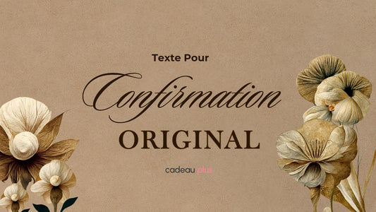 Top 50+ textes pour confirmation significatifs