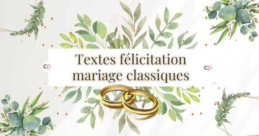 textes félicitation mariage classiques