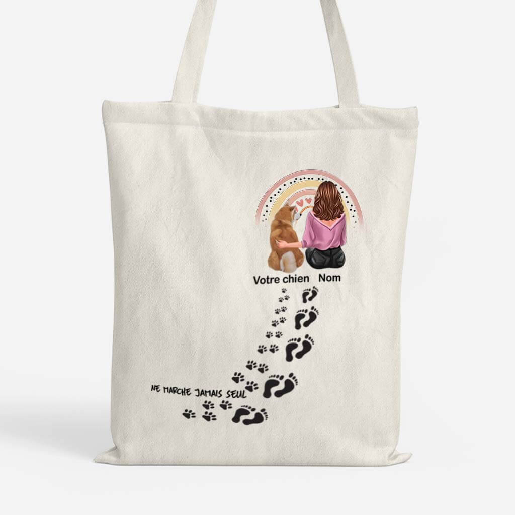 0007BFR1 tote bag ne marche jamais seule version chien personnalise_ec16ef9e 24a3 44b9 a68a 3c165d6140ed