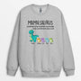 0009WFR1 cadeau Personalisable Sweat shirt dinosaures mamie maman