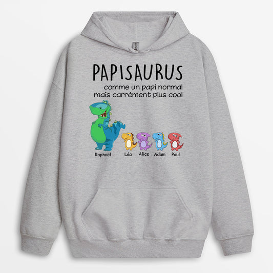 0030HFR1 present Personalisable SweataCapuche dinosaures papa papi