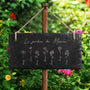 0065AFR2 plaque ardoise decorative_ personnalisee gravee le jardin de mamie maman 0065ae6p5a