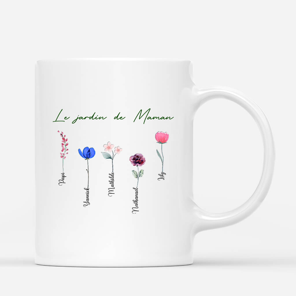 0065MFR1 Mug Le Jardin De Mamie Maman Personnalise