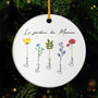 0065OFR1 ornement ceramique personnalise pour mamie le jardin de mamie 0065otl7a