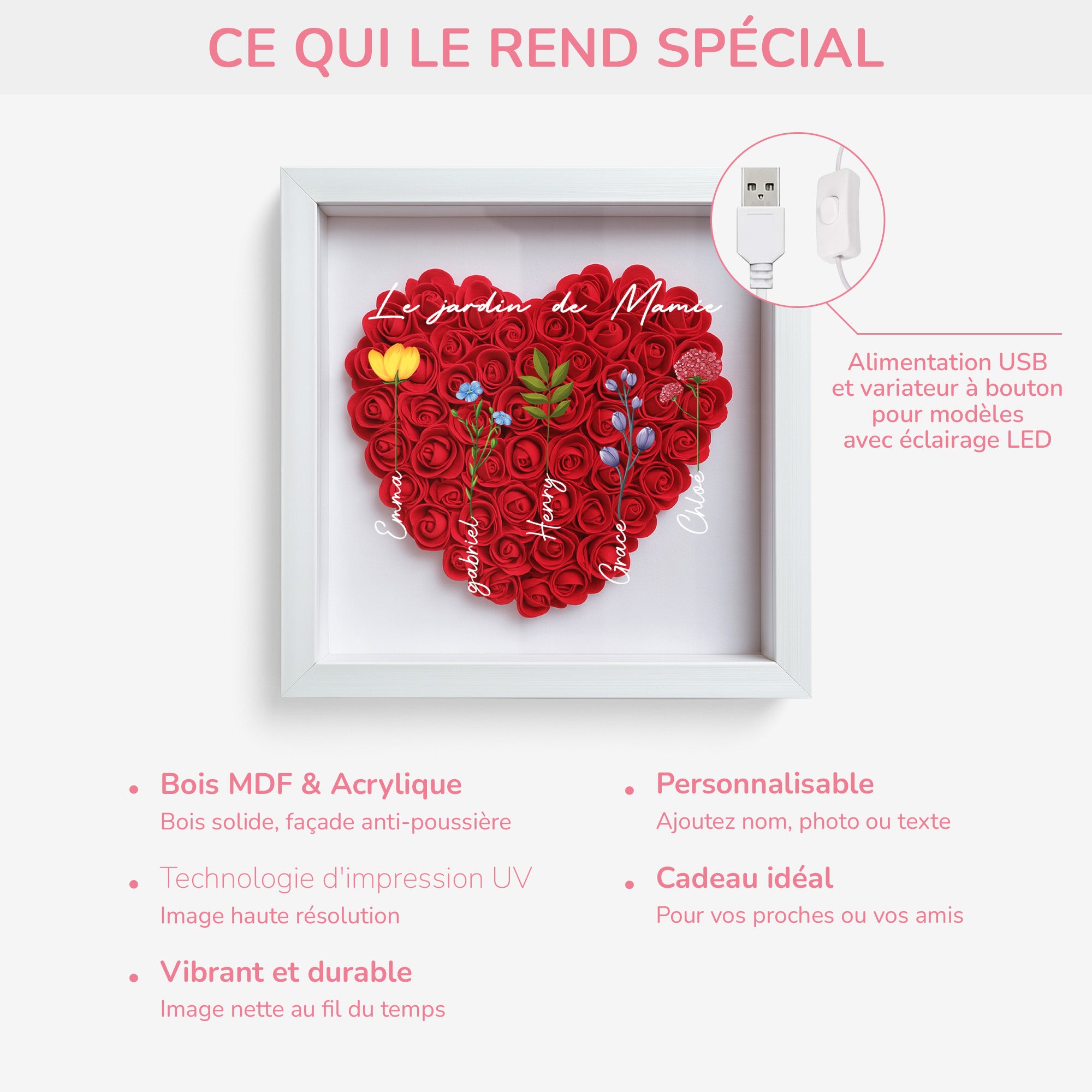 0065OFR3 boite a fleurs personnalisee pour mamie le jardin de mamie 0065otl7a