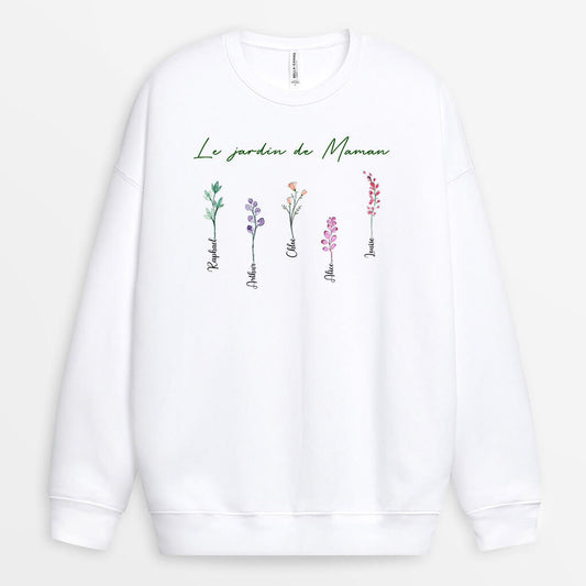 0065WFR2 cadeau Personalisable Sweat shirt jarrdin mamie maman