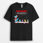 0068A010BFR1 present personnalisable T shirt dinosaures papa papi Noel