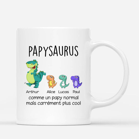 0114MFR1 mug papysaurus papasaurus plus magnifique personnalise