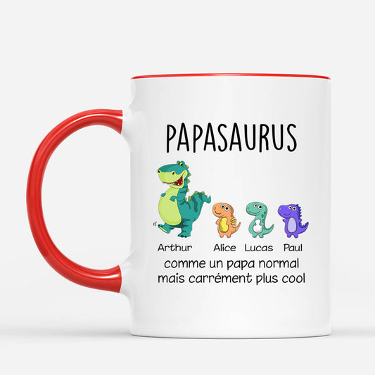 0114MFR2 mug papysaurus papasaurus plus magnifique personnalise