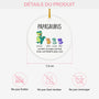 0114OFR3 ornement noel ceramique personnalise papa maman papasaurus 0114o0v0b