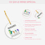 0114OFR4 ornement noel ceramique personnalise papa maman papasaurus 0114o0v0b