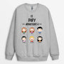 0141WFR2 present Personnalise Sweat shirt enfants papa papi