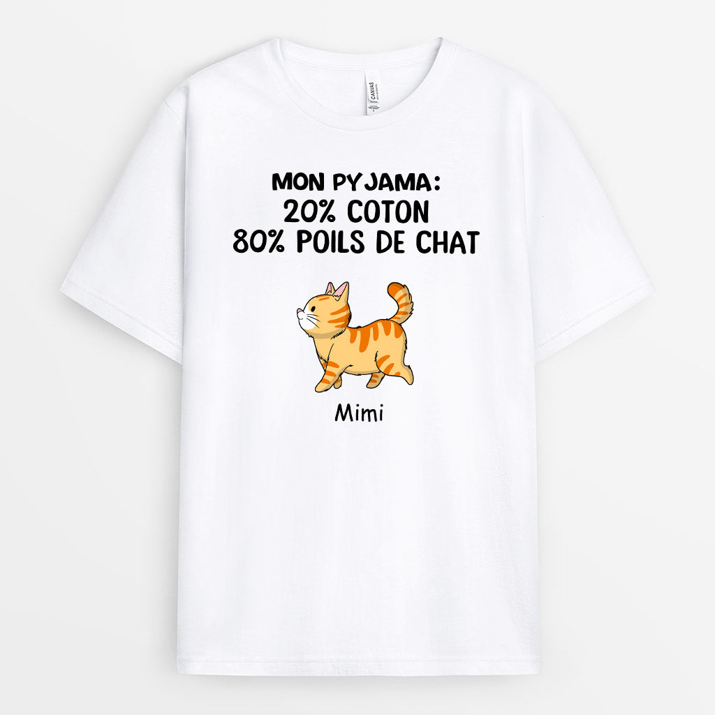 0244A238DFR1 cadeau personnalisable T shirt chats personnes