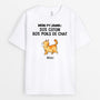0244A238DFR1 cadeau personnalisable T shirt chats personnes