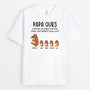 0257A228BFR1 cadeau personnalisable T shirt ours papa papi