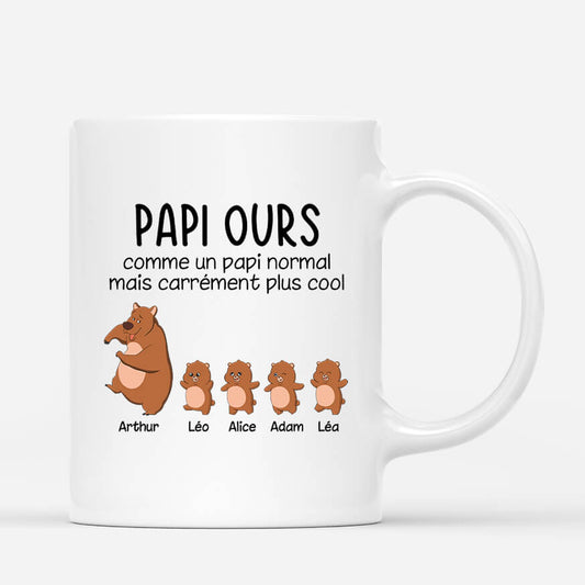 0257MFR1 mug papa ours papy ours comme normal mais plus cool personnalise