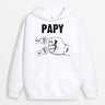 Sweat à Capuche Bosse De Poing de Papa Papi Enfants Personnalisé