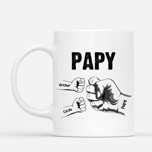 0263M100BFR2 present Personnalise Mug poing papa papi