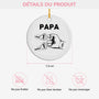 0263OFR3 ornement ceramique personnalise pour papy avec poings 0263okl8b