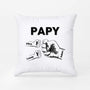 0263PFR1 bosse de poing de papi enfants coussin a personnaliser pour papy