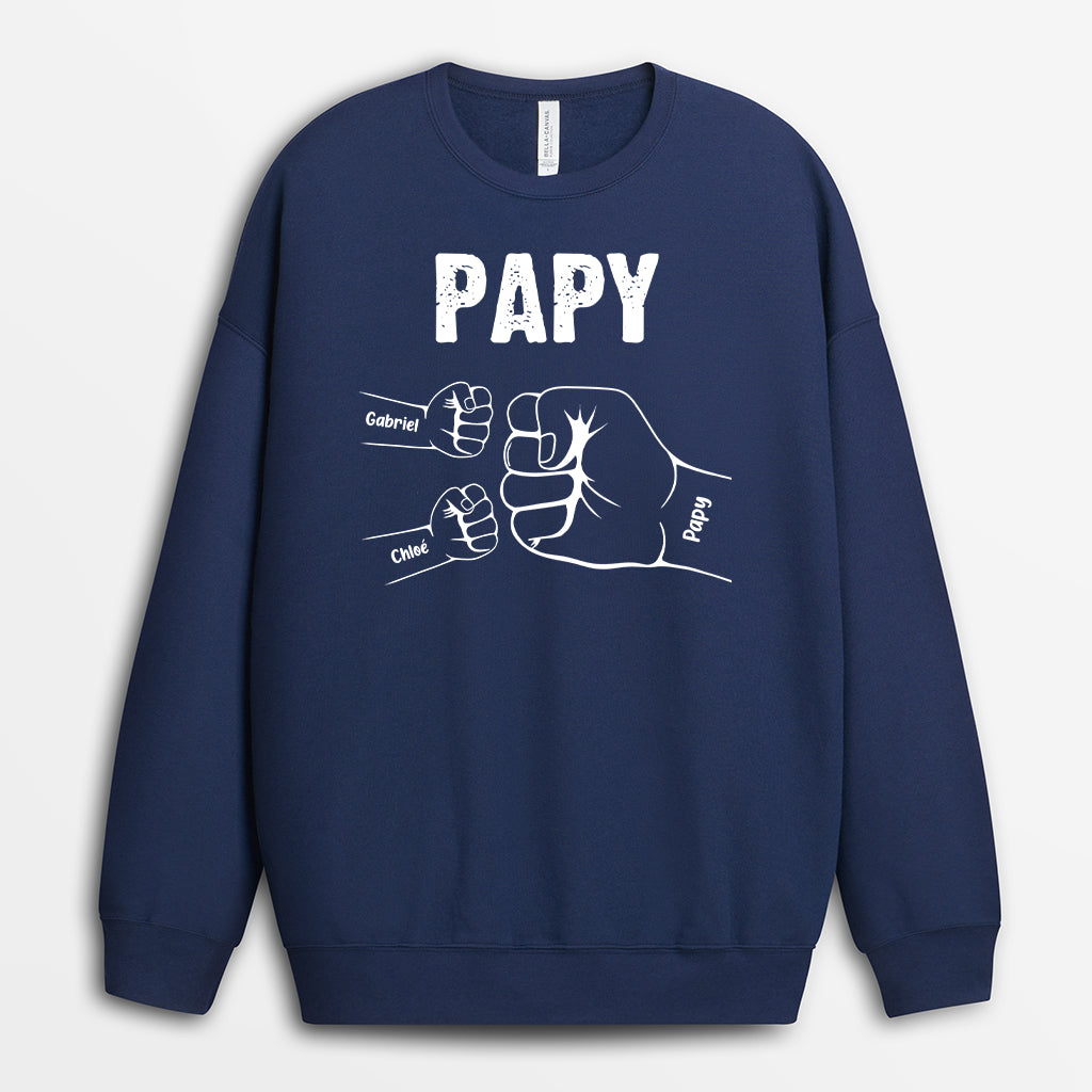 0263PFR2 bosse de poing de papi enfants coussin a personnaliser pour papy_5e8f2793 c6c0 4cf8 b5da dfec83b65a2f