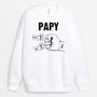 0263WFR2 cadeau personnalisable Sweat shirt poing papa papi_fba88aa4 3847 47f5 bb35 ceeb07368fcf