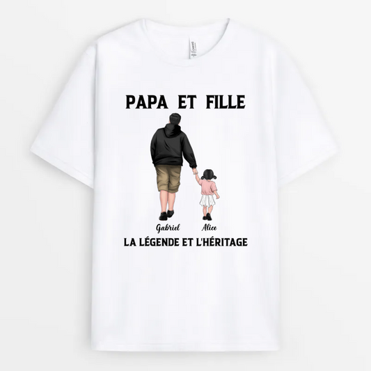 0299AFR2 cadeau Personnalise T shirt hommes papi fils_jpg